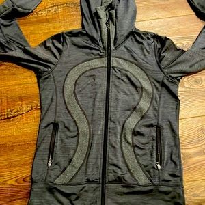 Lululemon Dark Grey Zip Up Hoodie